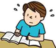 勉強をしている人